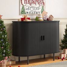 Load image into Gallery viewer, Mid-Century Onyx Sideboard Cabinets