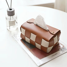 Load image into Gallery viewer, WovenFaux Checkered Tissue Boxes