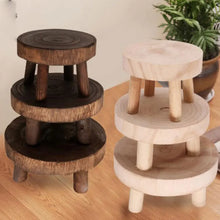 Load image into Gallery viewer, Nature's Rustic Plant Stools