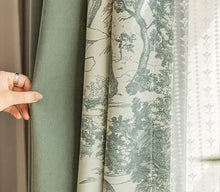 Load image into Gallery viewer, Velisse Layered Chenille Curtains