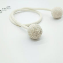 Cargar imagen en el visor de la galería, Abrazadera de cortina tejida de cáñamo