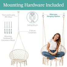 Load image into Gallery viewer, Macrame Hammock Chair