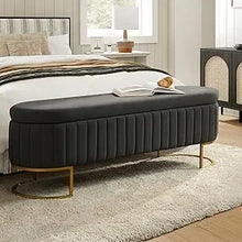 Load image into Gallery viewer, Elara Velvet Bench