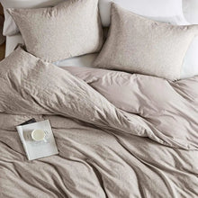 Load image into Gallery viewer, Organic Beige Duvet Cover Set