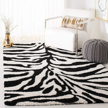 Load image into Gallery viewer, Monochrome Zebra Rug