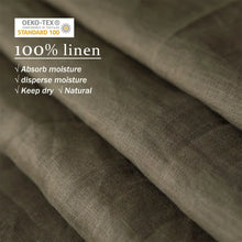 Load image into Gallery viewer, Verdé Linen Queen Duvet Set