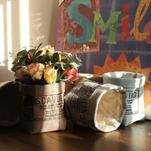 Load image into Gallery viewer, Retro Burlap Wrap Pots
