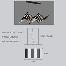 Load image into Gallery viewer, Fishbone Light Pendants