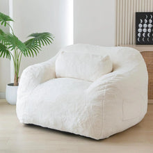 Cargar imagen en el visor de la galería, Sillones puff grandes de felpa