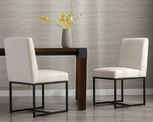 Load image into Gallery viewer, Noir Linen Dining Chair Set