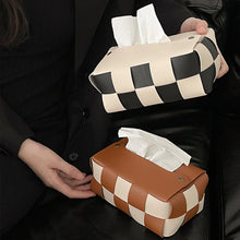 Load image into Gallery viewer, WovenFaux Checkered Tissue Boxes