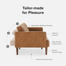 Load image into Gallery viewer, UrbanTuft Leather Futon
