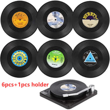 Load image into Gallery viewer, Spin & Sip Vinyl Coasters