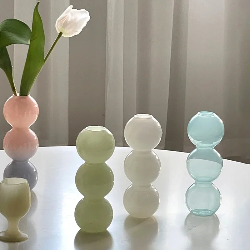 Milky Bubble Vases