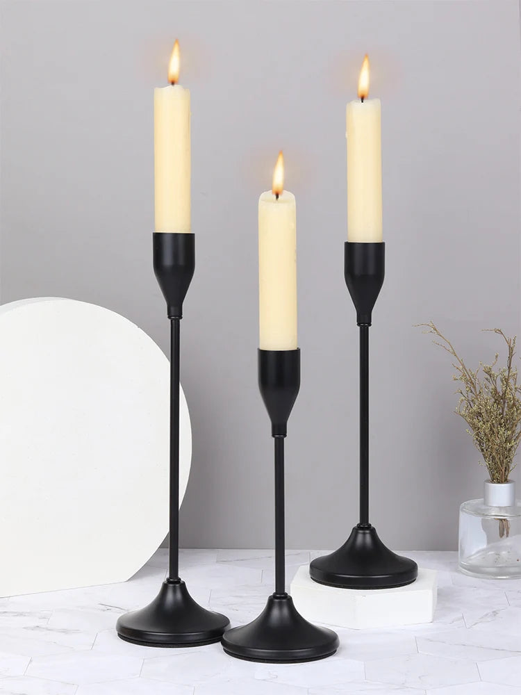 European Château Candlestick Holders