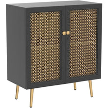 Load image into Gallery viewer, Metaluxe Black Sideboard Cabinet