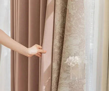 Load image into Gallery viewer, Velisse Layered Chenille Curtains