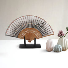 Load image into Gallery viewer, Onyx Chinese Folding Fan Display