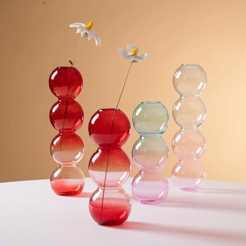 Milky Bubble Vases