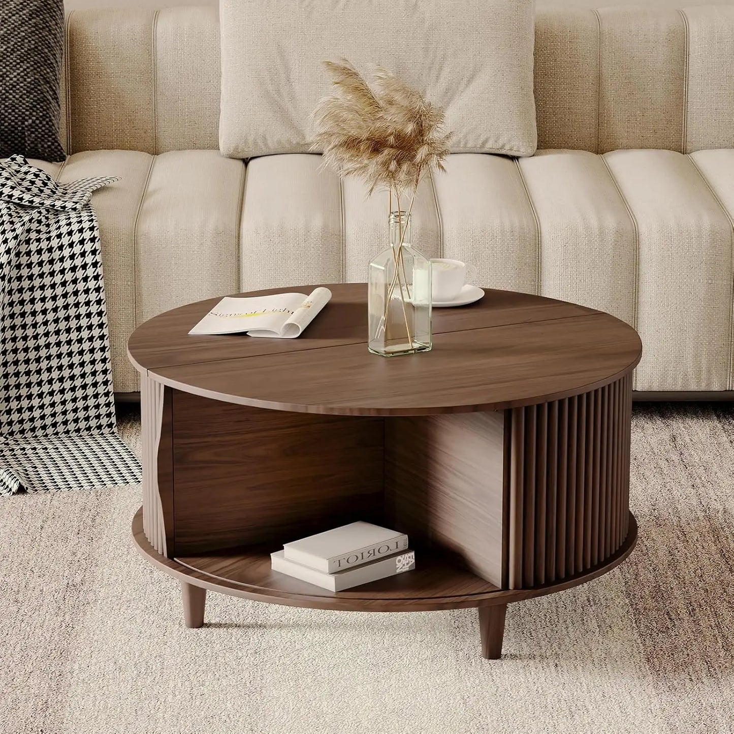 Hidden Walnut Coffee Table