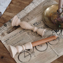 Load image into Gallery viewer, Artisan Wood Candlestick Holders