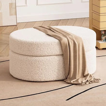 Load image into Gallery viewer, Nestled Boucle Ottomans