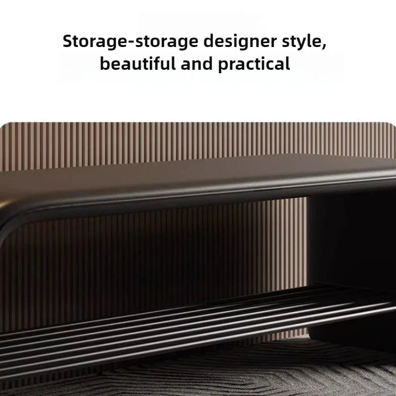 Refined Leather Storage Benches