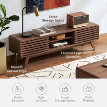Load image into Gallery viewer, Mid-Century Wood TV Stand