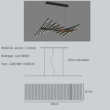 Load image into Gallery viewer, Fishbone Light Pendants