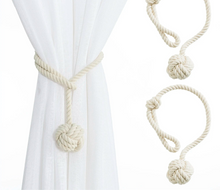 Load image into Gallery viewer, Infiniti Knot Curtain Tiebacks