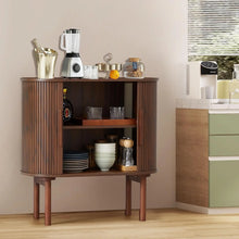 Load image into Gallery viewer, Retro Fluted Sideboard Cabinet