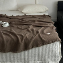 Load image into Gallery viewer, Serene Cotton Throw Blanket