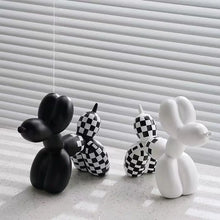 Load image into Gallery viewer, Checkered Balloon Dog Decor