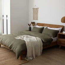 Load image into Gallery viewer, Verdé Linen Queen Duvet Set