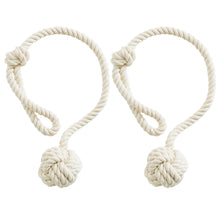 Load image into Gallery viewer, Infiniti Knot Curtain Tiebacks