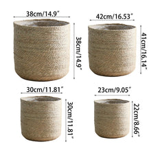 Cargar imagen en el visor de la galería, Cestas de plantas tejidas minimalistas