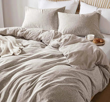 Load image into Gallery viewer, Organic Beige Duvet Cover Set