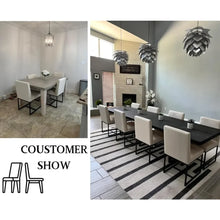 Load image into Gallery viewer, Noir Linen Dining Chair Set