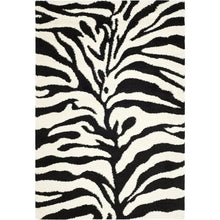 Load image into Gallery viewer, Monochrome Zebra Rug