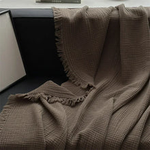 Load image into Gallery viewer, Serene Cotton Throw Blanket