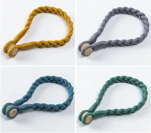 Load image into Gallery viewer, Rustic Braided Tiebacks