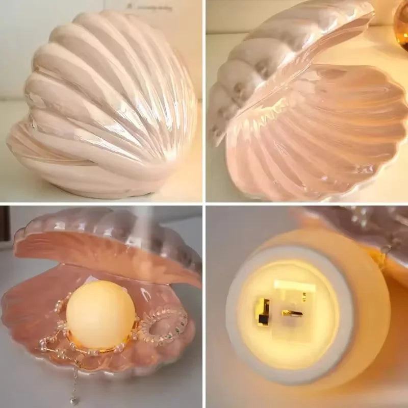 Lustre Shell Lamps