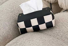Load image into Gallery viewer, WovenFaux Checkered Tissue Boxes