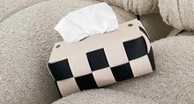 Load image into Gallery viewer, WovenFaux Checkered Tissue Boxes
