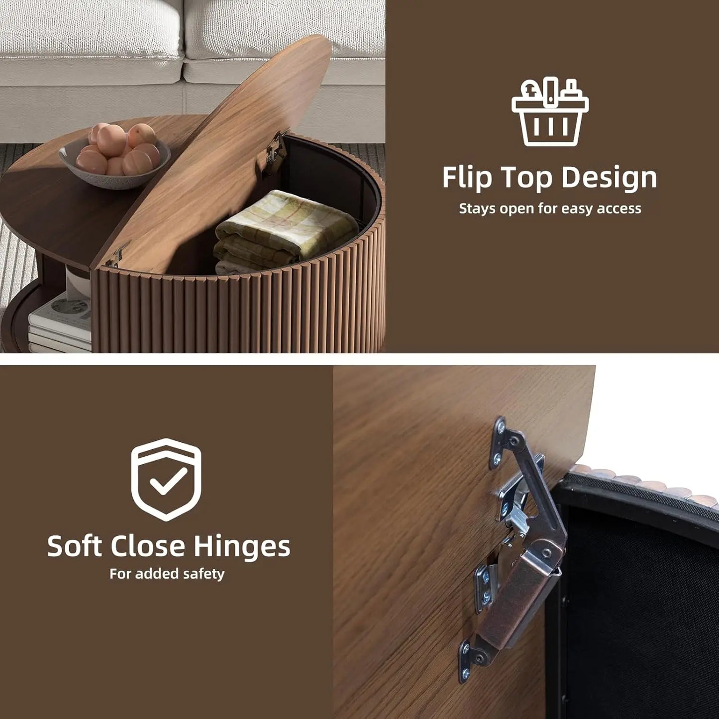 Hidden Walnut Coffee Table