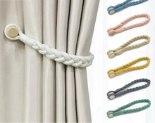 Load image into Gallery viewer, Rustic Braided Tiebacks