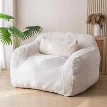 Cargar imagen en el visor de la galería, Sillones puff grandes de felpa