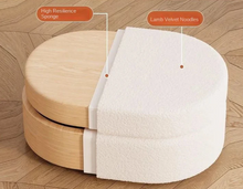 Load image into Gallery viewer, Nestled Boucle Ottomans