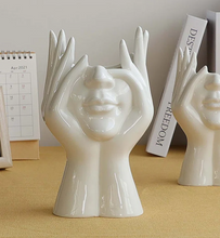 Load image into Gallery viewer, Quirky Half-Face Vase