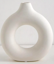 Load image into Gallery viewer, Minimalist Round Ivory Vases